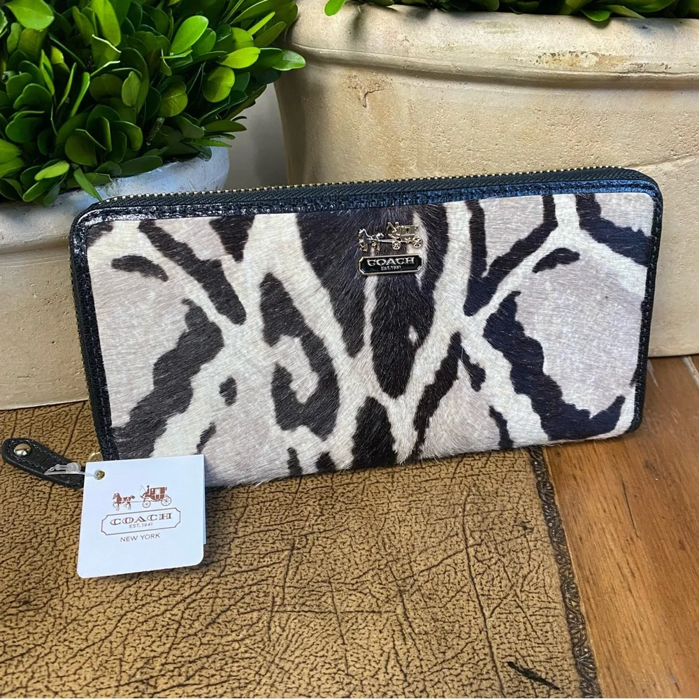 Coach RARE Legacy Calfhair Ocelet Wallet